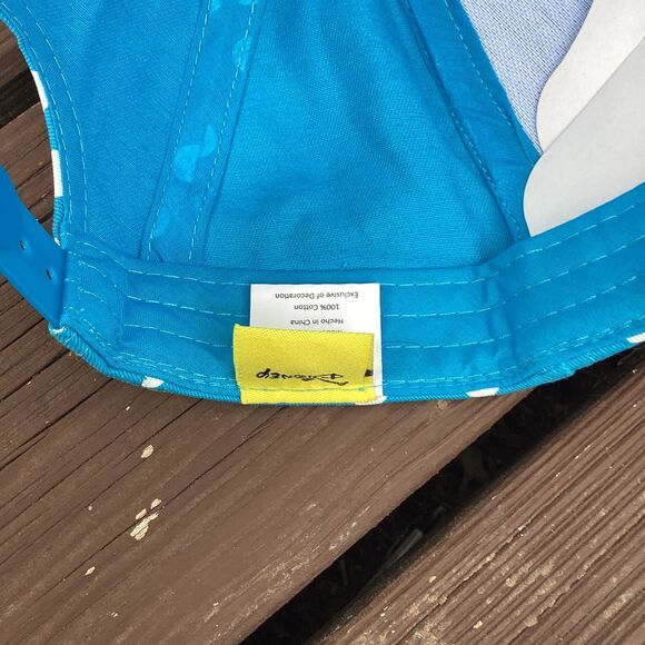 Disney Minnie Mouse Polka Dot Ear Hat Blue Adult Cap Jerry Leigh NWT - Picture 5 of 5